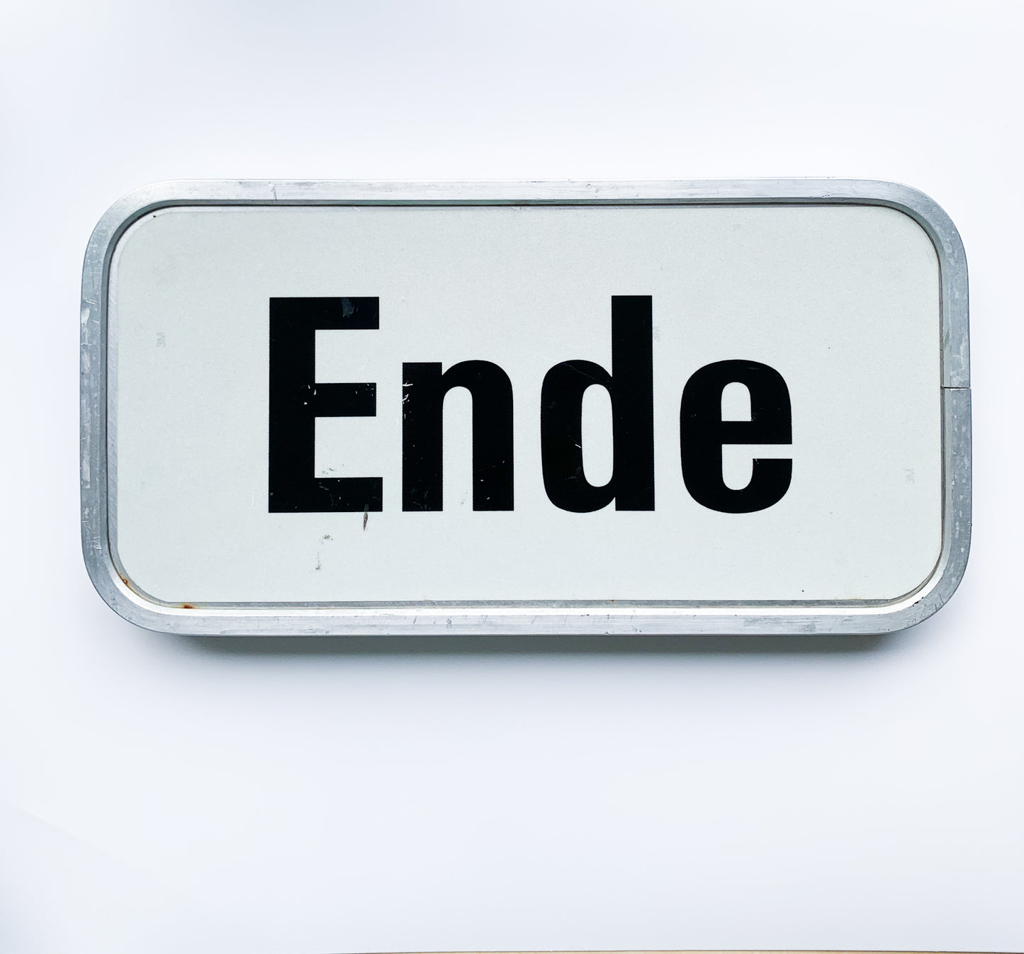 Vintage sign with 'Ende' | Germany road | Molna Vintage
