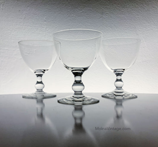 White Wine Glasses Set Savoy | Riihimaen Lasi | Molna Vintage
