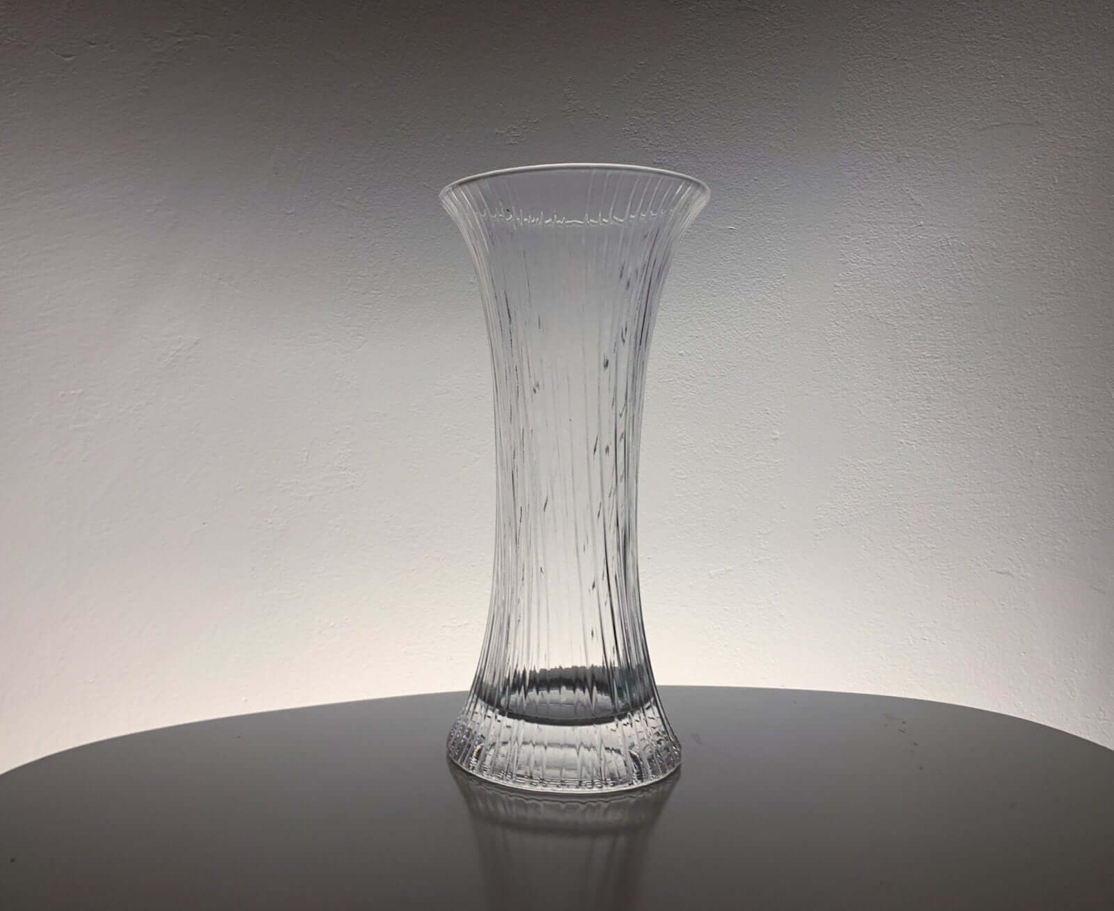 Tapio Wirkkala glass vase Viiru, Iittala