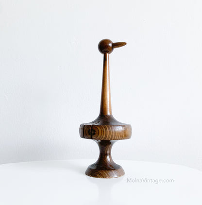 Wooden Bird Figurine | Paavo Asikainen Aarikka | Molna Vintage